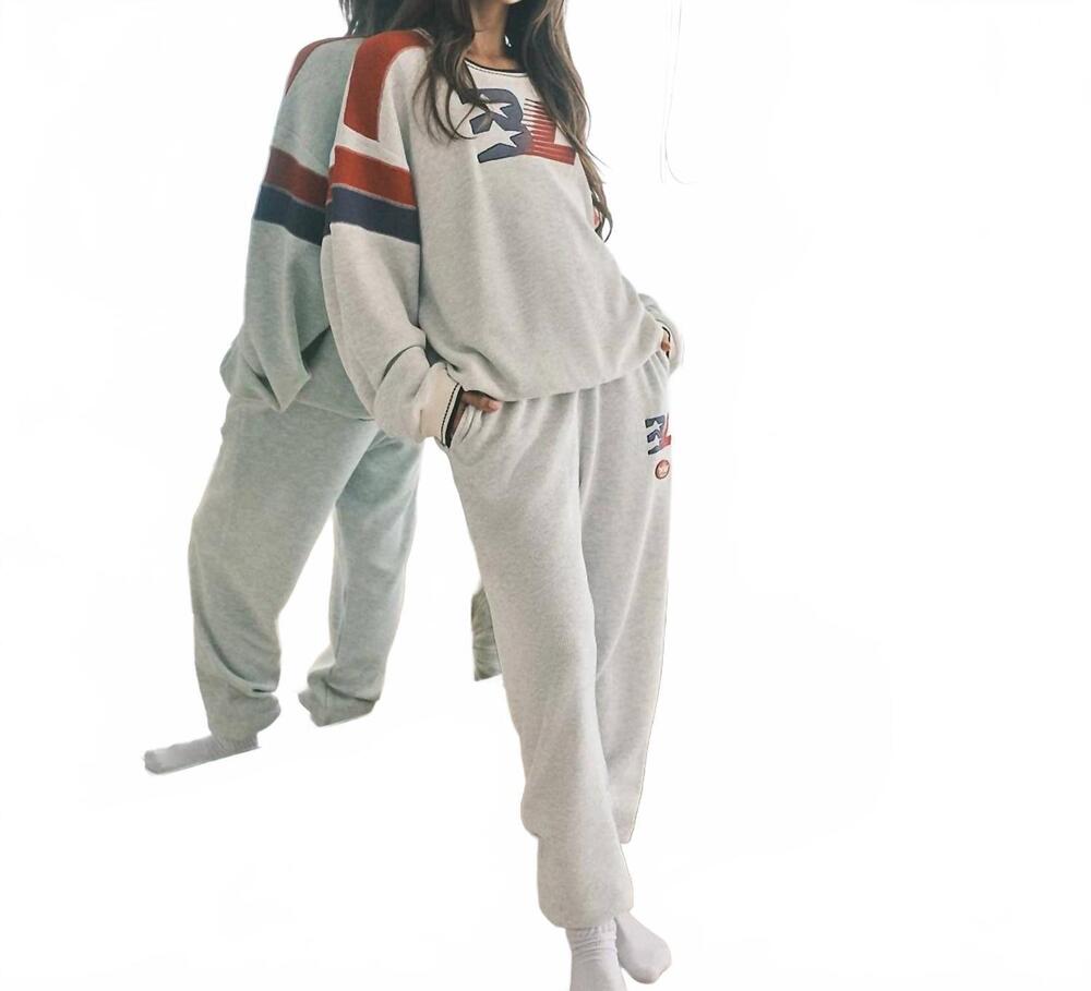 NEW BOYS LIE champs kimmy jogger pant in heather grey